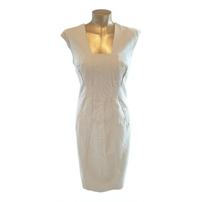 Pre-owned Amanda Wakeley Ecru Cotton Dress