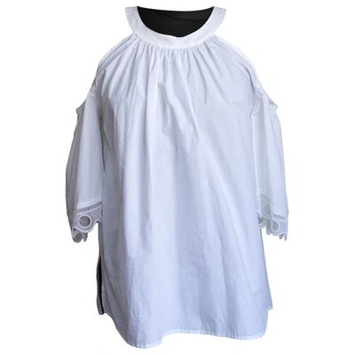 Pre-owned Ottod'ame White Cotton Top