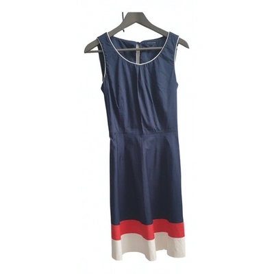 Pre-owned Tommy Hilfiger Blue Cotton - Elasthane Dress