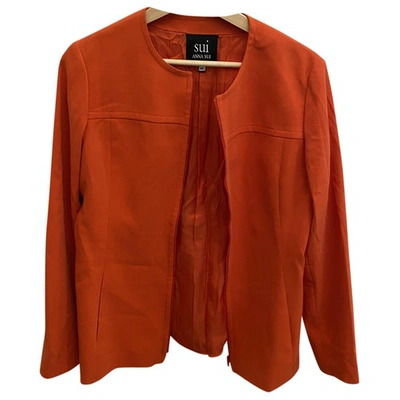 Pre-owned Anna Sui Jacket In Orange