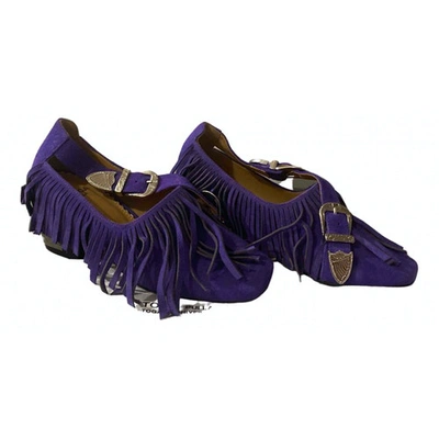 Pre-owned Toga Purple Suede Heels