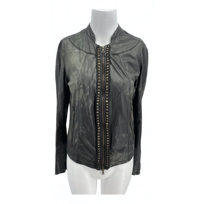 Pre-owned Drome Leather Jacket In Black