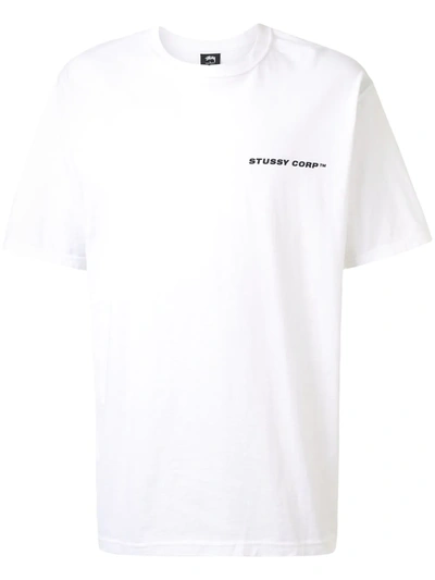 Stussy City Spiral T-shirt In White