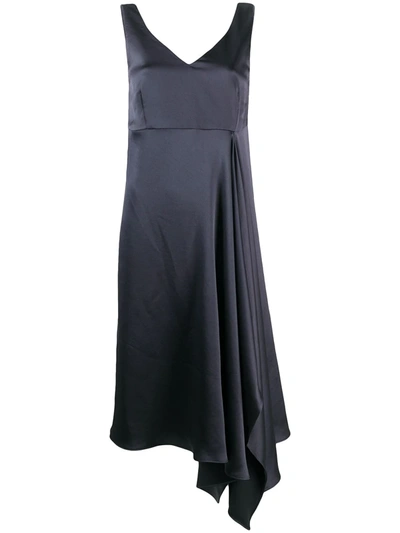 P.a.r.o.s.h Draped Side Dress In Black