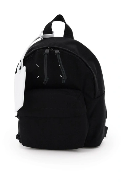 Maison Margiela Backpack In Black Canvas