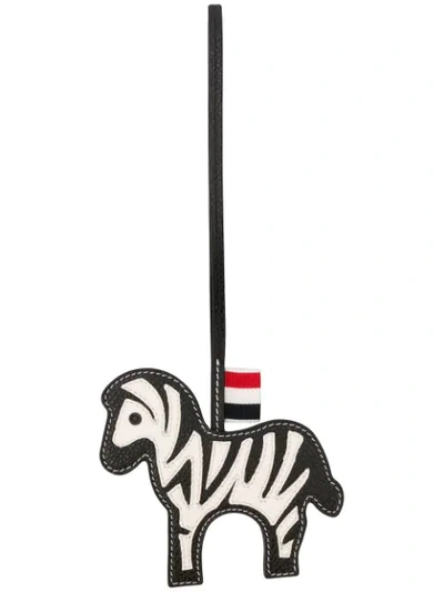 Thom Browne Zebra-shaped Charm In Black