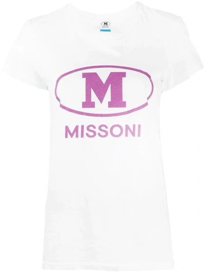 M Missoni Women's Logo Relaxed T-shirt In Milk