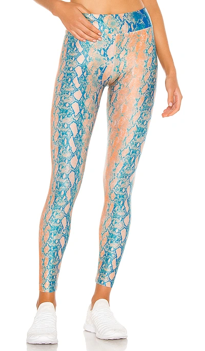 Koral Lustrous High-rise Camo Leggings In Vivid Snake