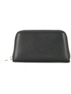 Proenza Schouler Trapeze Leather Zip-around Wallet In Black