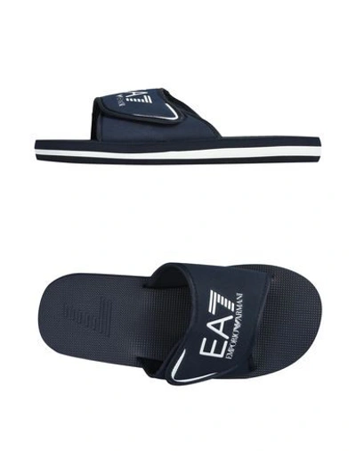 Ea7 Sandals In Navy