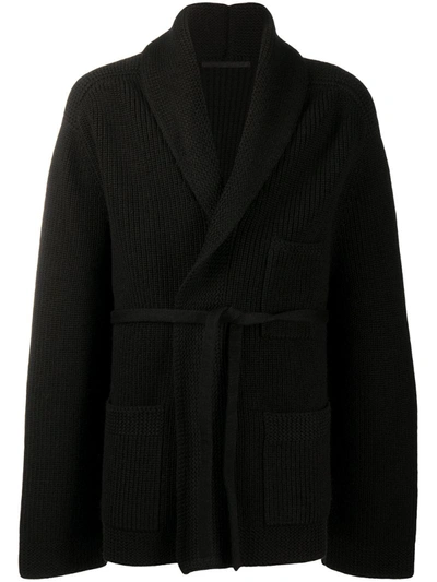 Haider Ackermann Knitted Cardigan Karachi In Black