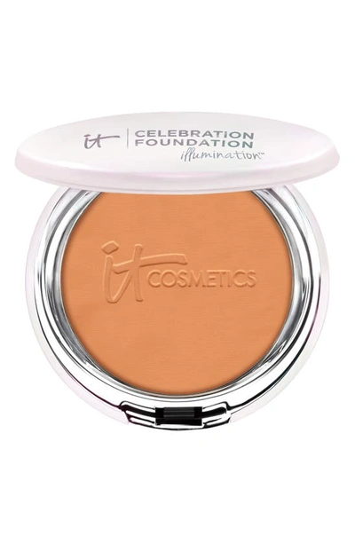 It Cosmetics Celebration Foundation Illumination™ Full Coverage Anti-aging Hydrating Powder Foundation In Rich (w)