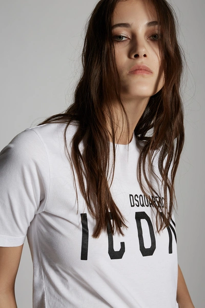 Dsquared2 Women Short Sleeve T-shirt In White