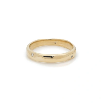 Ali Grace Jewelry Gold & Triple Diamond Ring