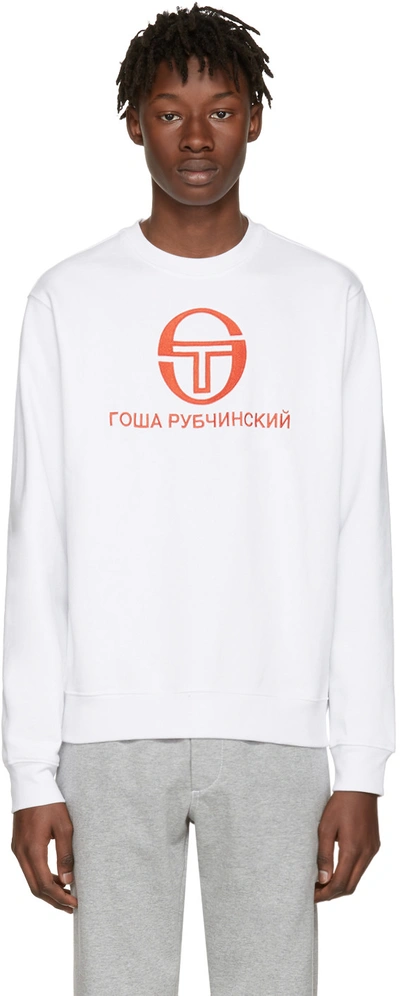 Gosha Rubchinskiy White Sergio Tacchini Edition Pullover | ModeSens