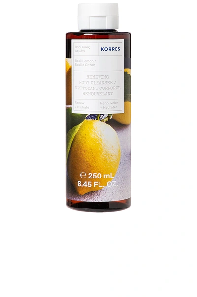 Korres Renewing Body Cleanser In Basil Lemon