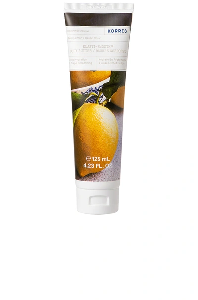 Korres Elasti-smooth Basil Lemon Body Butter, 4.23-oz.