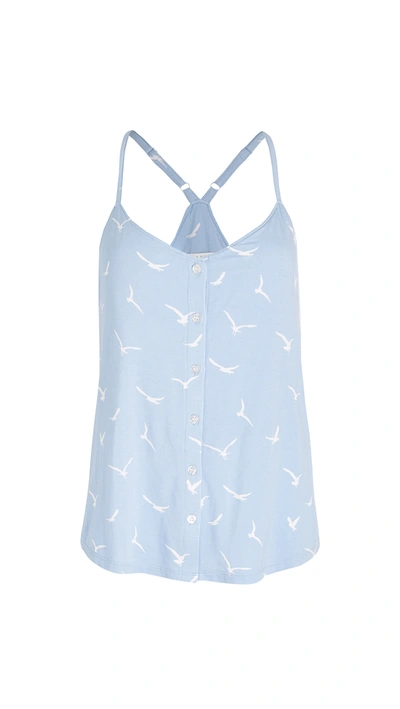 Pj Salvage In Flight Button Sleep Cami In Blue Mist