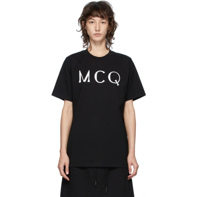 Mcq By Alexander Mcqueen Black Mcq Swallow Logo T-shirt In 1000 Black