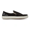 Maison Margiela Black Slip-on Tabi Sneakers