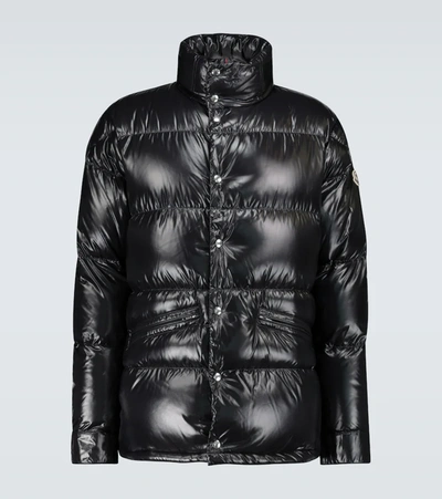 Moncler Rateau Nylon Laque Down Jacket In Black