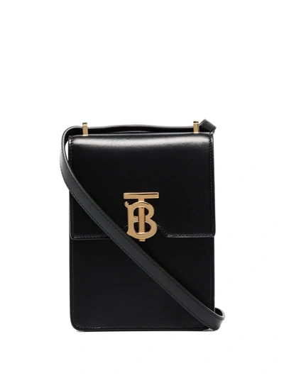 Burberry Black Valencia Leather Cross Body Bag