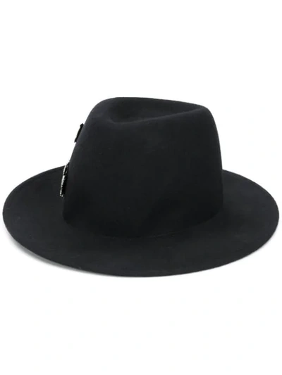 Ann Demeulemeester Felted Fedora Hat In Black