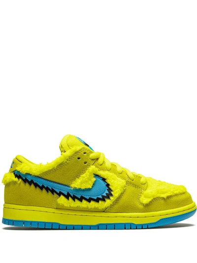Nike X Grateful Dead Sb Dunk Low Trainers In Yellow