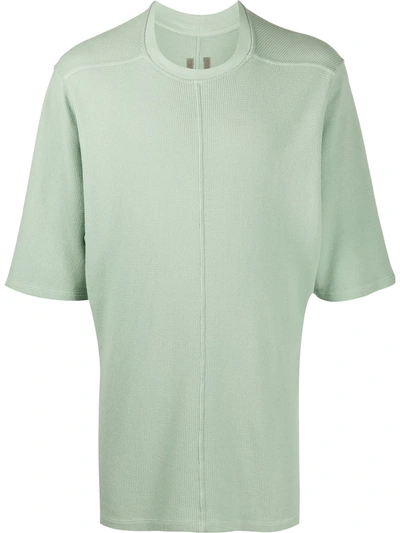 Rick Owens Drkshdw Short Sleeve Boxy Fit T-shirt In Green