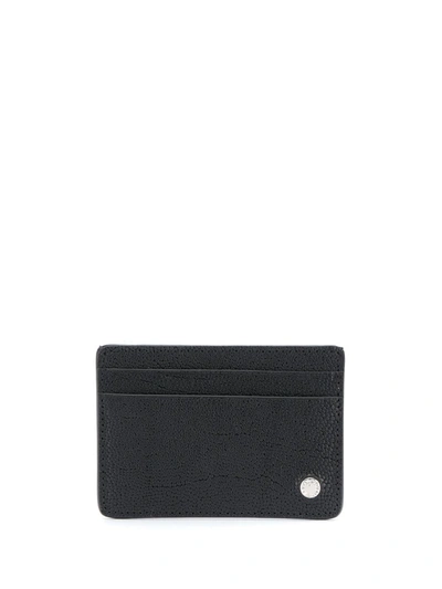 Orciani Black Leather Classic Card Holder In Nero