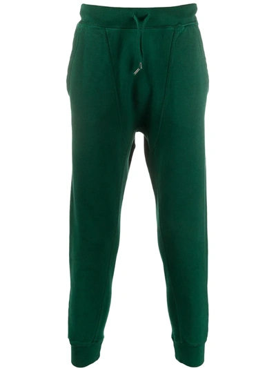 Dsquared2 Drawstring Cotton Sweat Trousers In Green