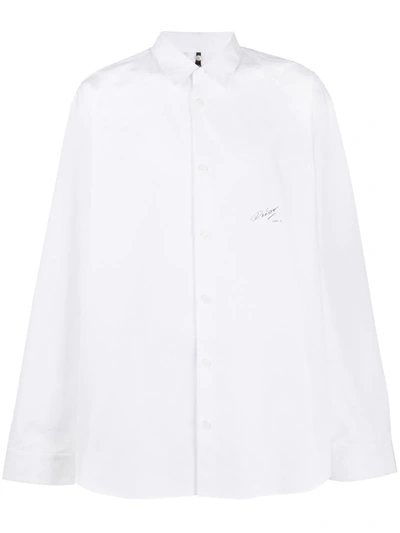 Oamc Graphic Print Shirt In White