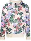 Nike Sb Floral-print Cotton Hoodie In Neutrals