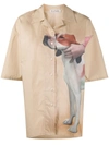 Dog-Print Bowling Shirt