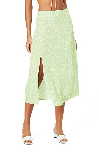 Minkpink Summer Lovin' Midi Skirt In Greenery