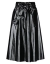 Msgm Midi Skirts In Dark Brown