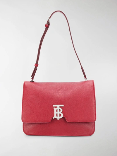 Burberry Medium Tb Shoulder Bag In Red