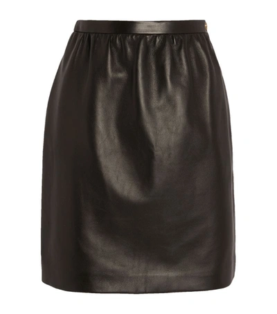 Gucci Leather Mini Skirt