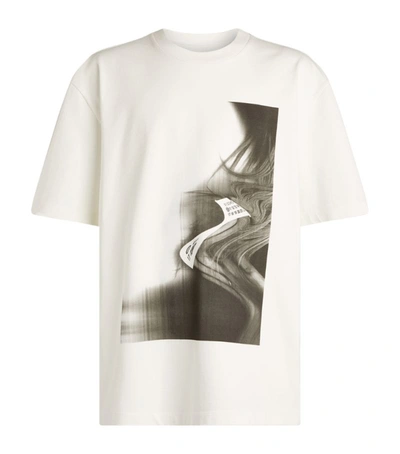 Maison Margiela Distorted Numbers Logo T-shirt In White