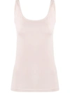 Wolford Jamaika Cotton-blend Tank Top In Ecrue