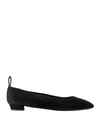 The Row Ballet Flats In Black