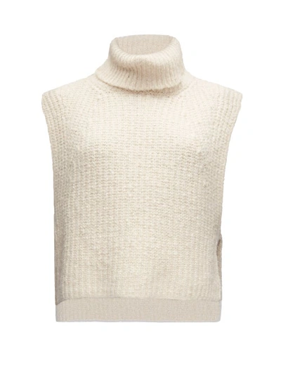 Isabel Marant Étoile Megan Roll-neck Cotton-blend Sleeveless Sweater In Ivory