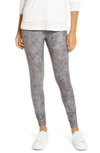 Lyssé Matilda Foil Leggings In Distressed Grey