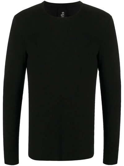 Thom Krom Ribbed Long-sleeved T-shirt In Black