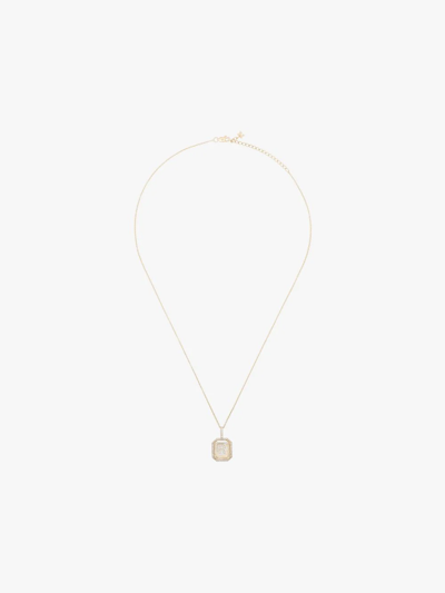 Mateo 14k Yellow Gold R Initial Diamond Necklace