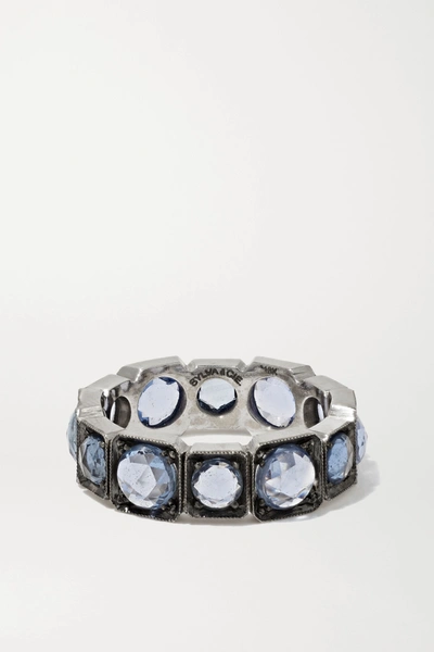 Sylva & Cie 18-karat White Gold Sapphire Ring
