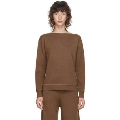 Max Mara Uniparo Wool Sweater In Brown