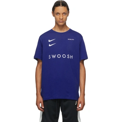 Nike Sportswear Swoosh Men's T-shirt In Royal Blue