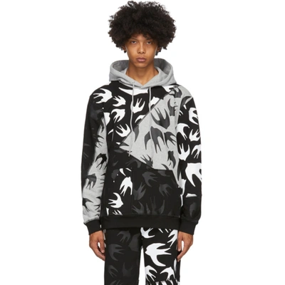 Mcq By Alexander Mcqueen Mcq Alexander Mcqueen Black And Grey Mcq Swallow Hoodie In 1073 Black