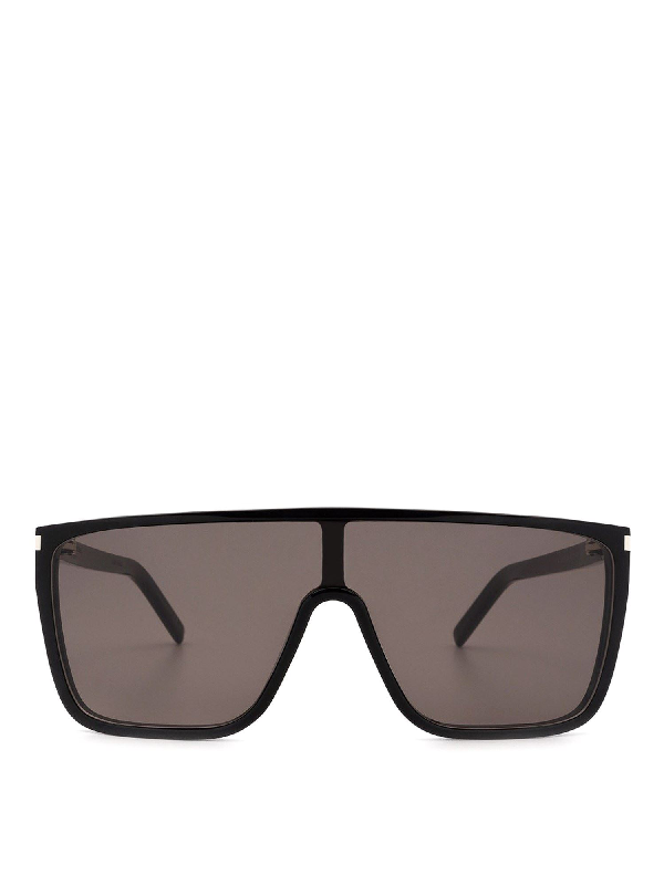 Saint Laurent Sl 364 Mask Ace Sunglasses In Black | ModeSens
